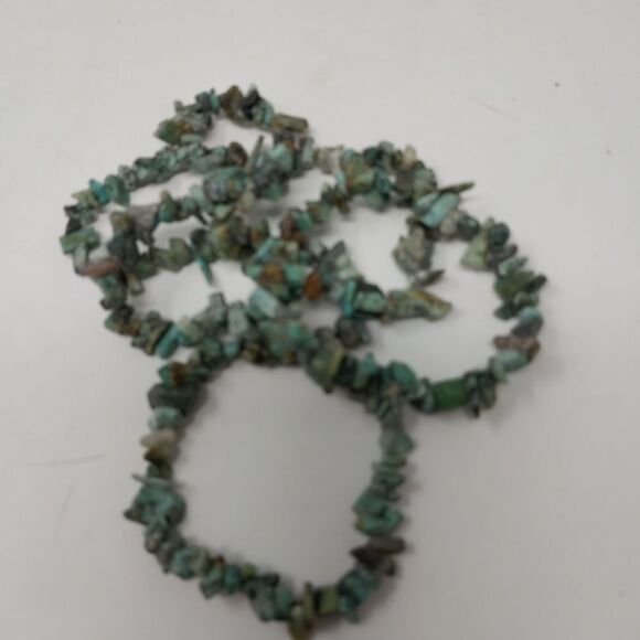 One Strand Raw Turquoise Beads - Picture 5 of 8